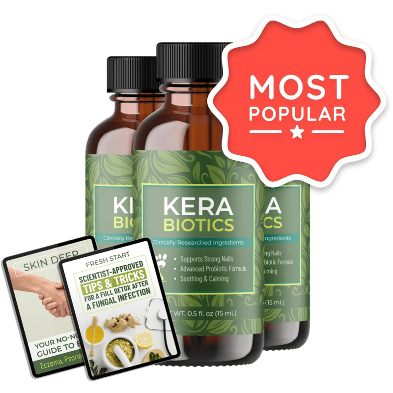 Kerabiotics Natural Longevity & Vitality Formula — 3 Bottle / 90 Day Pack