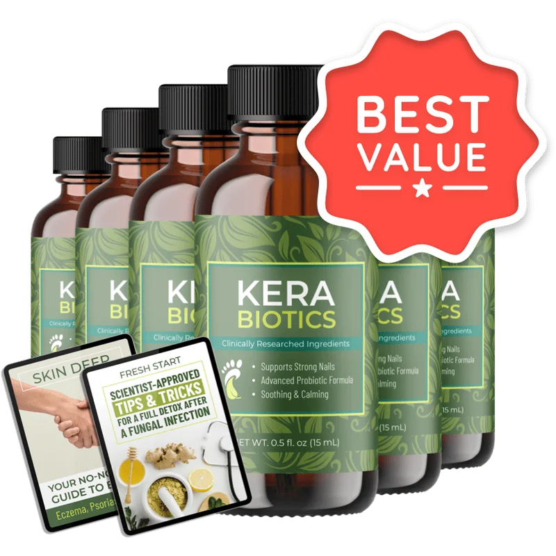 Kerabiotics Natural Longevity & Vitality Formula — 6 Bottle / 180 Day Pack